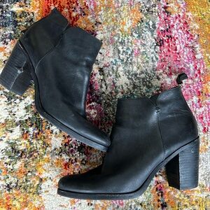 Black BP heeled boots .